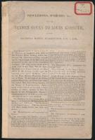 1852 Washington, A Kossuth Lajos tiszteletére rendezett vacsorán elhangzott beszédek, szónoklatok, stb., angol nyelvű kiadvány, 16p