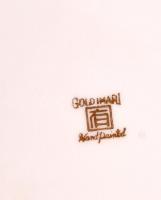 Gold Imari falitányér, jelzett, kézzel festett, apró kopásnyomokkal, d:28 cm