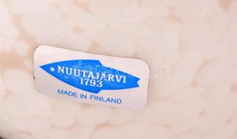Iittala vízimadár, finn asztali üvegdísz, fújt, kézzel festett, jelzett (Oiva Toikka, Nuutajärvi), h...