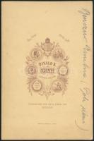 cca 1900-1910 jaszenovai Benczúr Emilné, kisfaludi és lubellei kisfaludi br. Lipthay Apollónia (1847...