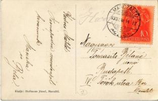 Marcaltő, Az első világháborúban elesett hősök szobra, emlékmű, Hoffmann József üzlete és saját kiad...