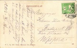 1912 Szécsény, utca, Körmendy Géza üzlete és saját kiadása. W.L. Bp. 4727