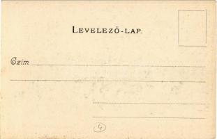 Budapest II. Máriaremete, A templom melletti vendéglő, étterem, pincérek. Divald Károly 303. sz