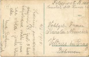 Sátoraljaújhely, Honvédségi laktanya, Dókus kastély-lak. Gojdies Vilma kiadása (EK)