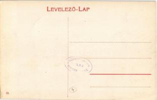 Miskolc, M. kir. posta hivatal, lovas postakocsik, postások