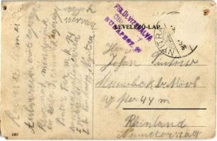 1915 Sárisáp, Goldstein Lipót üzlete falubeliekkel (lyukak / holes)