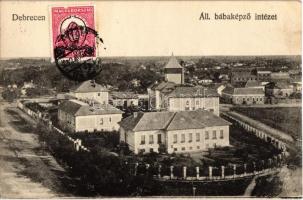 1932 Debrecen, Állami bábaképző intézet. TCV card