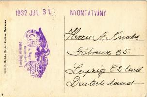 1932 Debrecen, Állami bábaképző intézet. TCV card