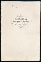 cca 1863 Laborfalvi Róza színésznő portréja, porcelán papírkép Országh Antal Porcellán műterméből, 9...