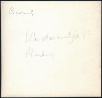 cca 1940 Munkács, Klastromalja, fotó, hátulján feliratozva, 12×12,5 cm