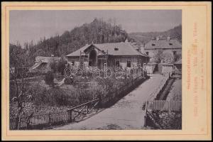 cca 1900 Selmecbánya, a Sóltz-villa Vihnyén, keményhátú fotó, Joerges Á. özv. és fia kiadása, 11×16,5 cm