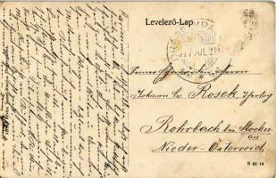 1917 Drégelypalánk, utcakép a a római katolikus templommal. Révész József kiadása (Rb)