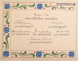 1947 Emlékkönyv Rákosy Jenő miniszteri tanácsos részére, sok száz aláírással