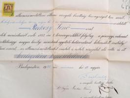 1947 Emlékkönyv Rákosy Jenő miniszteri tanácsos részére, sok száz aláírással