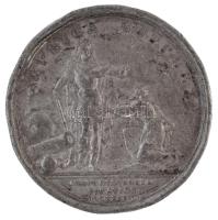 Franciaország 1684. "XIV. Lajos / Africa Supplex" a berber kalózok legyőzésére kiadott fém...