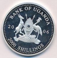 Uganda 2006. 2000Sh Ag "A labdarúgás halhatatlanjainak csarnoka - Hollandia 1970-es évek / Joha...