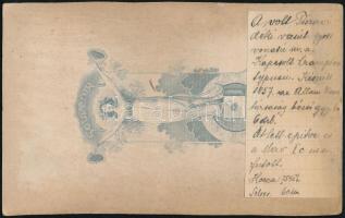 cca 1900 Harangod, a volt Tiszavidéki vasút gyorsvonatú mozdonya, keményhátú fotó, hátulján felirato...