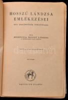 Bölényfia Hosszú Lándzsa: Hosszú Lándzsa emlékezései. Irvin S. Cobb ajánlásával. Bp., 1929, Aquincum...