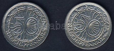 Német Birodalom/Weimari Köztársaság 1928A+1935A 50Pf 2klf évszám T:2,2/3+