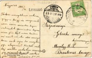 1908 Murány, Murányalja, Murán; Murány vári kapu. Lévai Izsó kiadása / Muransky hrad / castle gate (...