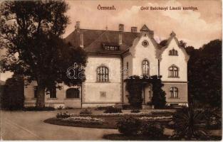 Őrmező, Strázske; Gróf Széchenyi László kastélya. Kiadja a Fogyasztási Szövetkezet / castle