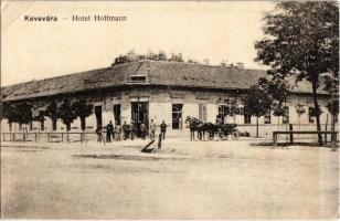 Kevevára, Temeskubin, Kovin; Hoffmann szálloda, lovaskocsi. Zsivánovics P. és fia kiadása / hotel, horse cart (EK)