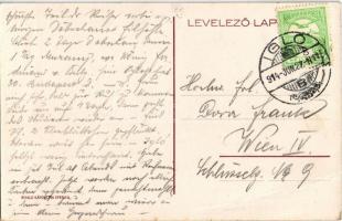 1914 Igló, Zipser Neudorf, Spisská Nová Ves; Fő tér, templom. Divald Károly fia / main square, churc...