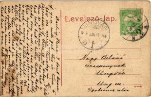 1909 Szatmárnémeti, Satu Mare; Irgalmas nővérek tanítók háza, újság árus. W.L. (?) No. 236. / nunner...