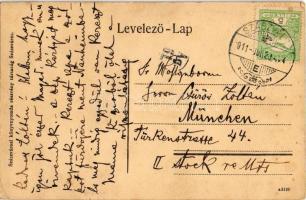 1911 Szászváros, Broos, Orastie; Eisenburger kávéház és cukrászda, Oprean Aurél üzlete / cafe, confe...