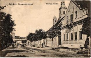 1910 Szamosújvár, Gherla; Víz utca. Todorán Endre kiadása / street view