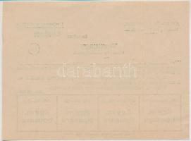 1941. "Állami cukorjegy" négyes ívben, jegyeken "KISBÉR KÖZELLÁTÁSI HIVATAL", az...