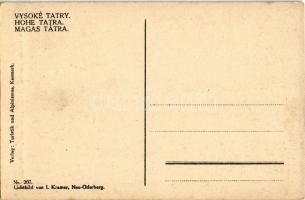 Tátra, Magas Tátra, Vysoké Tatry; Szentiványi-Csorbai tó, Kriván szálloda / Csorber See / Strbské pl...