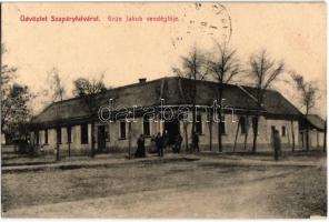 1913 Szapáryfalva, Tipari; Grün Jakab vendéglője / restaurant
