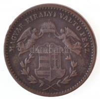 1872KB 1kr Cu Angyalos címer / Magyar Királyi Váltópénz T:2  Adamo M4.1