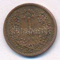1868KB 1kr Cu "Angyalos címer" T:2 
Adamo M4.1