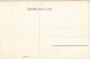 Dobsina, Dobschau; Állami polgári fiúiskola, Fő téri részletek. W.L. 158. / main square, boy school