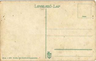 Csízfürdő, Kúpele Cíz; gyógyház-vendéglő, pincérek. Szoyka Pál kiadása / spa restaurant with waiters...