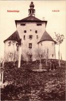 Selmecbánya, Schemnitz, Banská Stiavnica; Leányvár (Újvár) / Novy Zámok / Schloss / castle (r)
