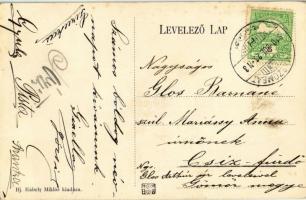 1910 Rimaszombat, Rimavská Sobota; Hungária szálloda, cukrászda, létra. Ifj. Rábely Miklós kiadása /...