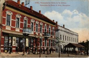 1917 Titel, Anker szálló, Nonnenmacher Endre és fia áruháza és saját kiadása / hotel, shop (EK)