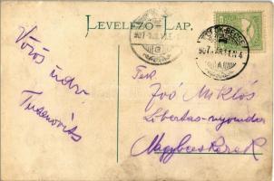 1907 Törökbecse, Újbecse, Novi Becej; Fő tér, Royal szálloda, Turul szabadság szobor, Vidovits Dusan...