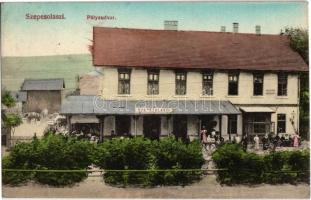 1914 Szepesolaszi, Wallendorf, Spisské Vlachy; Vasútállomás / Bahnhof / railway station (EK)