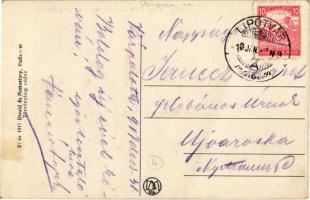 1918 Várpalota, Brikettgyár és vasútállomás, vasutasok / Bahnhof / railway station