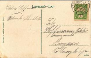 1910 Alsószalánk, Nizné Slovinky (Szepes); Ércelkülönítő üzem télen. Balkányi S. kiadása / mine, Ore...