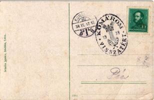 Léva, Levice; Kazinczy utca, Osztrák-magyar bank, Fonciere pesti biztosító, Borcsányi üzlete, Schulz...