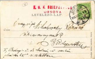 1916 Orsova, M. kir. állami iskola. Kiadják a Müller Testvérek / school (apró szakadás / tiny tear)