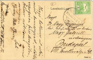 1914 Szamosújvár, Gherla; Víz utca, Gimnázium, Kir. járásbíróság, Görögkatolikus templom. Kiadja Ank...