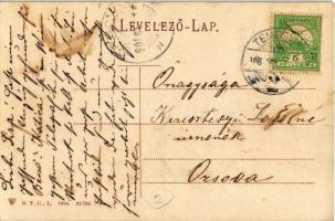 1908 Temesvár, Timisoara; Szent György tér, Leitenbor József üzlete, Takarékpénztár / St. Georgs Pla...