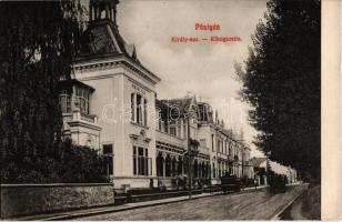 1910 Pöstyén, Pistyan, Piestany; Király sor, Dr. Weisz Villa. Kaiser Ede kiadása / Königszeile, villas (EK)
