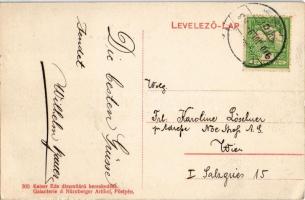 1910 Pöstyén, Pistyan, Piestany; Király sor, Dr. Weisz Villa. Kaiser Ede kiadása / Königszeile, vill...